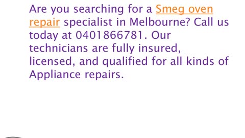 Smeg Oven Repair in Melbourne