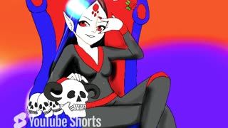 Oc speedpaint throne with enemy’s skulls