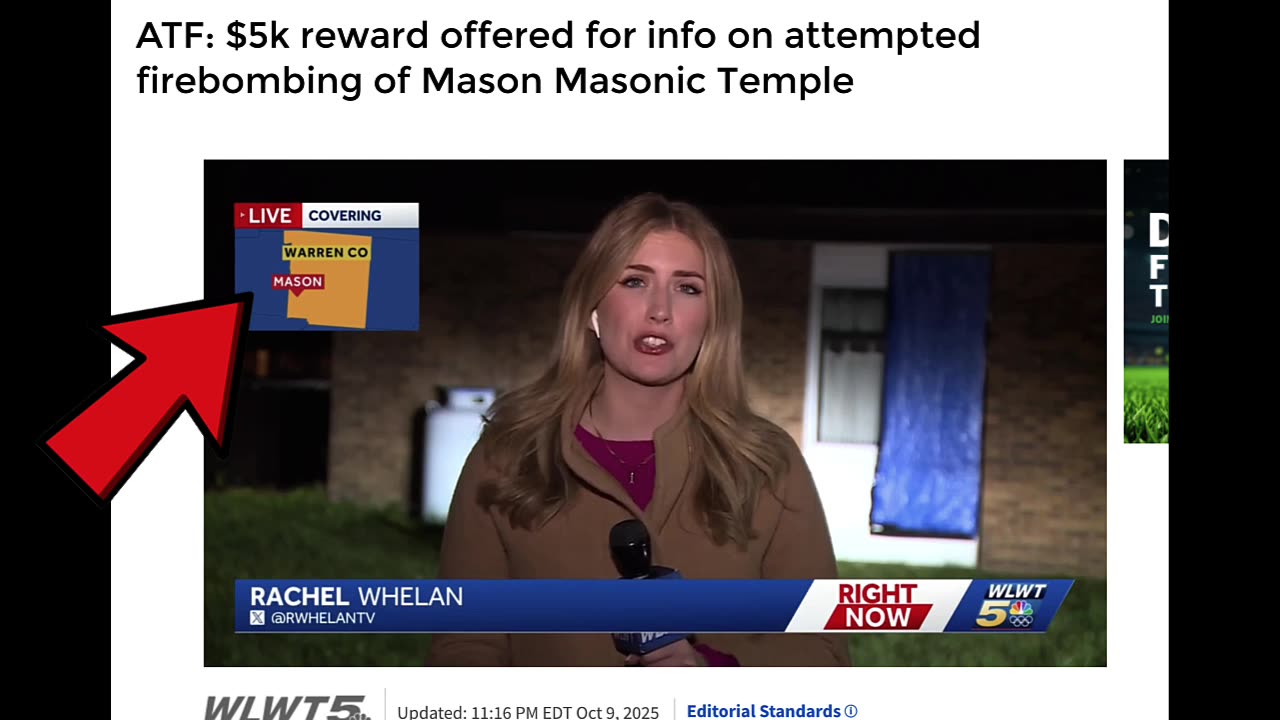 FREEMASON LODGE GETS FIREBOMBED! A PSYOP SO FAKE IT CAN ONLY TAKE PLACE IN A TOWN NAMED MASON!