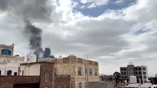 Smoke billows in Yemen's Sanaa after Israeli strikes