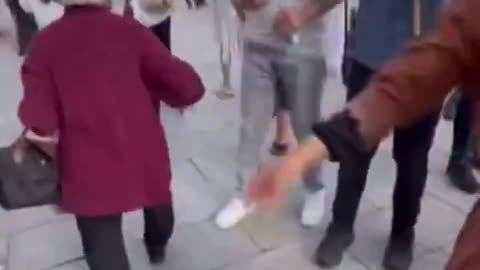 They even harass older women in Europe. They have no respect for anyone. Intolerable.