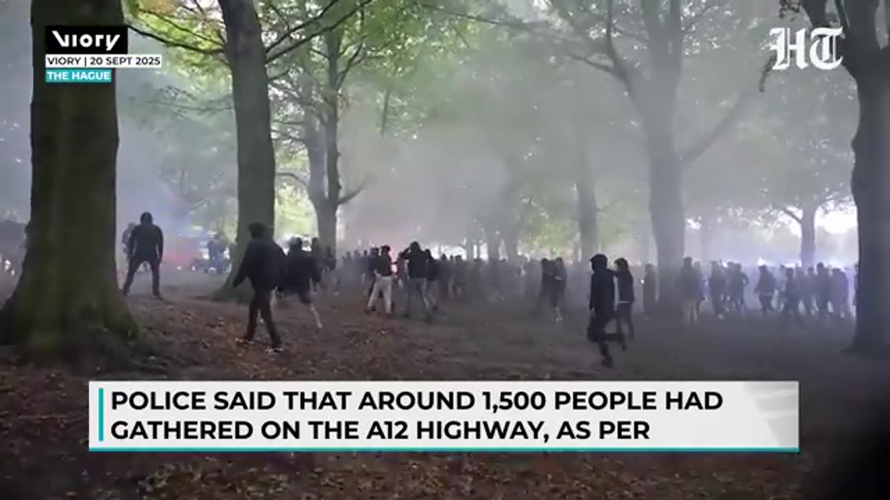 Netherlands Anti-Migrant Protest Turns Violent: Police Car Ablaze