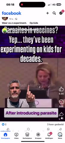 Parasites eggs are in vaccines, and turn into larve once injected