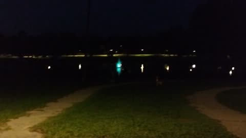 Lake Lillian at night