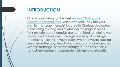 Best Aroma Oil Massage therapy in Topham Park