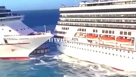 Massive Ships Collide