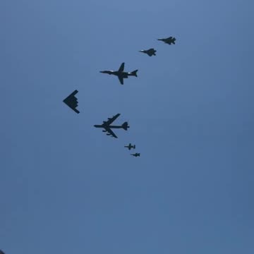 Flyover During Annual American Air & Sea Show Miami Beach