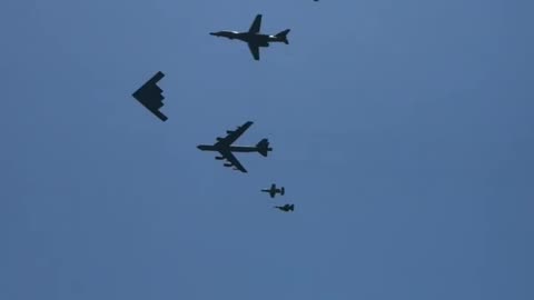 Flyover During Annual American Air & Sea Show Miami Beach