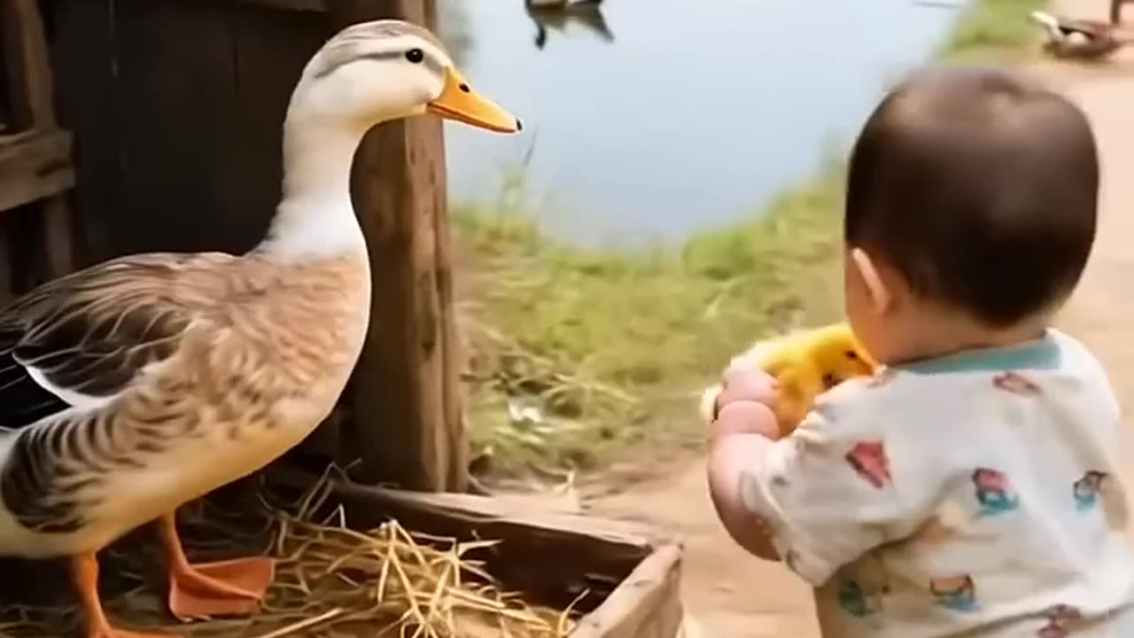 A Bay played with Pets