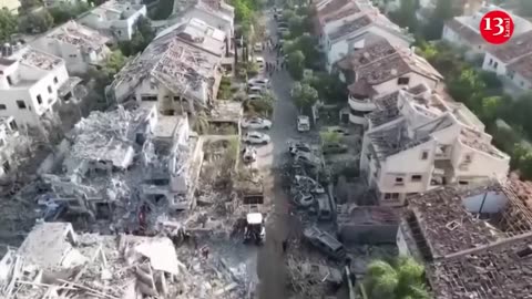 Iranian missile _rain Israeli cities under heavy