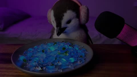 Penguin Runs a ASMR Channel #ai #shorts #viral #reels