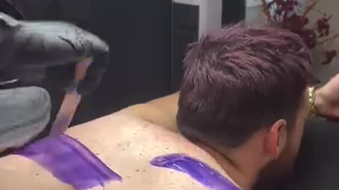 💜 Back Waxing with Sexy Smooth Hypnotic Purple Seduction Hard Wax | @braziliansbybailey