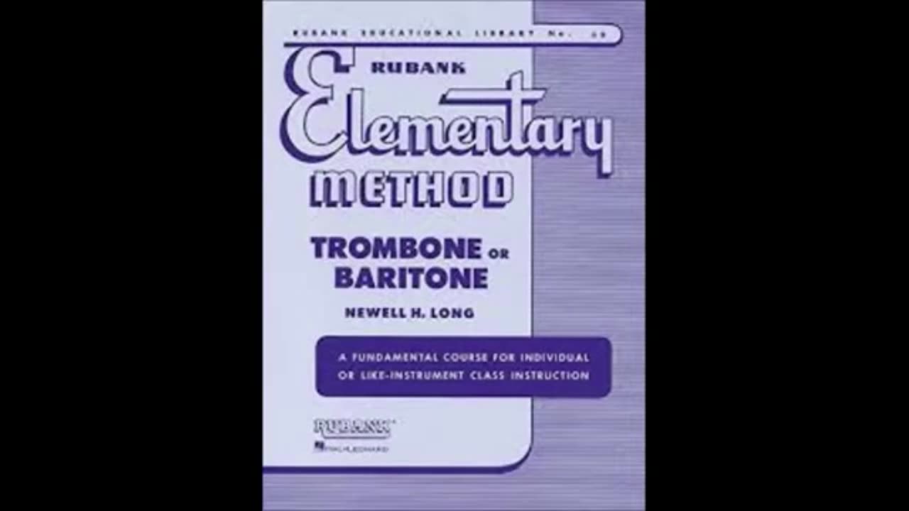 Trombone Method Rubank Elementary Lesson 1 Numbers 7-12