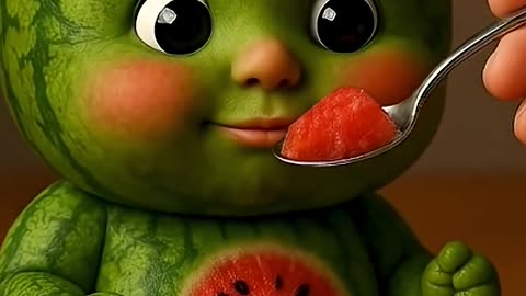 🍉 Baby Watermelon Gets Fed | Cutest AI Video Ever! 👶😂