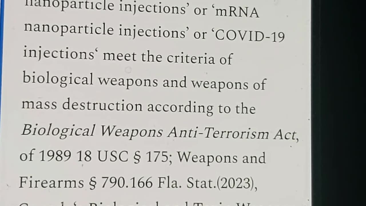 First nations declared mrna weapons of mass destruction