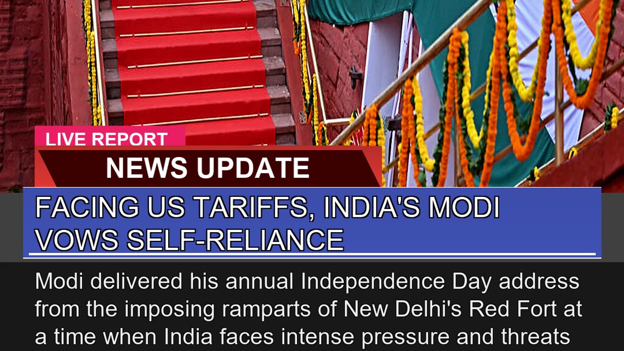 Facing US Tariffs Indias Modi Vows Selfreliance
