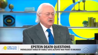 Dr. Michael Baden who sat in on the Epstein autopsy - looks Like murder to him.