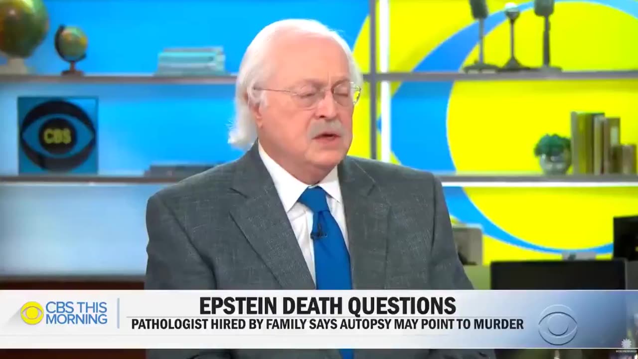 Dr. Michael Baden who sat in on the Epstein autopsy - looks Like murder to him.