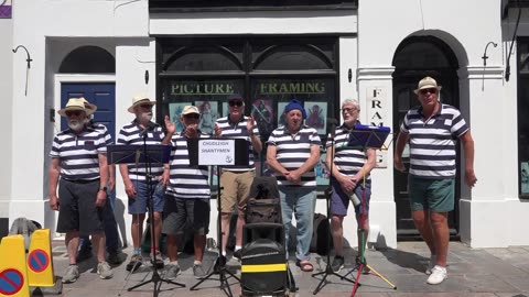 Plymouth Pirate Weekend 17th May 2025 Part 5 the Chudleigh Shanty Men Sea Shanties