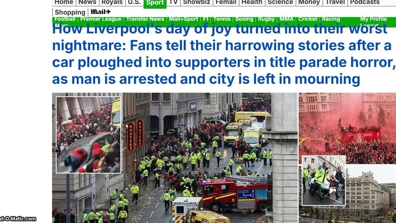 Liverpool (((Ploughing )))Incident