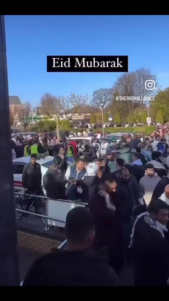 Dublin Muslim invaders put on a show of strength against the Irish.