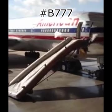 Watch Rare American Airlines #B777 Giant Escape Slide Shooting #Aviation #Fly #AeroArduino