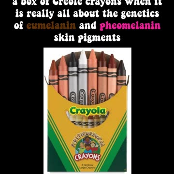 There is no such thing in genetics as a black or white skin pigment