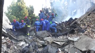 Rescuers search for survivors after deadly Russian strike on Kyiv