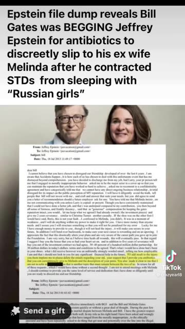 🚨 BREAKING: The new Epstein file dump reveals Bill Gates was BEGGING Jeffrey Epstein for antibiotics