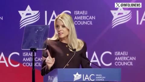 AG Pam Bondi told Miriam Adelson & her Israeli-American Council how the DOJ works for them.
