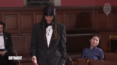 Oxford Union's new president says the right must be taken out "by any means necessary"