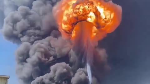 🇨🇳 First moments of the explosion at China’s chemical plant earlier today. #China #BreakingNews