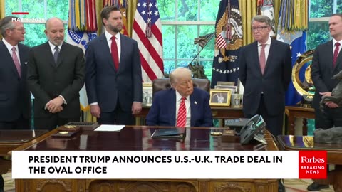FULL EVENT: President Trump Takes Questions From Reporters After Announcing U.S.-U.K. Trade Deal