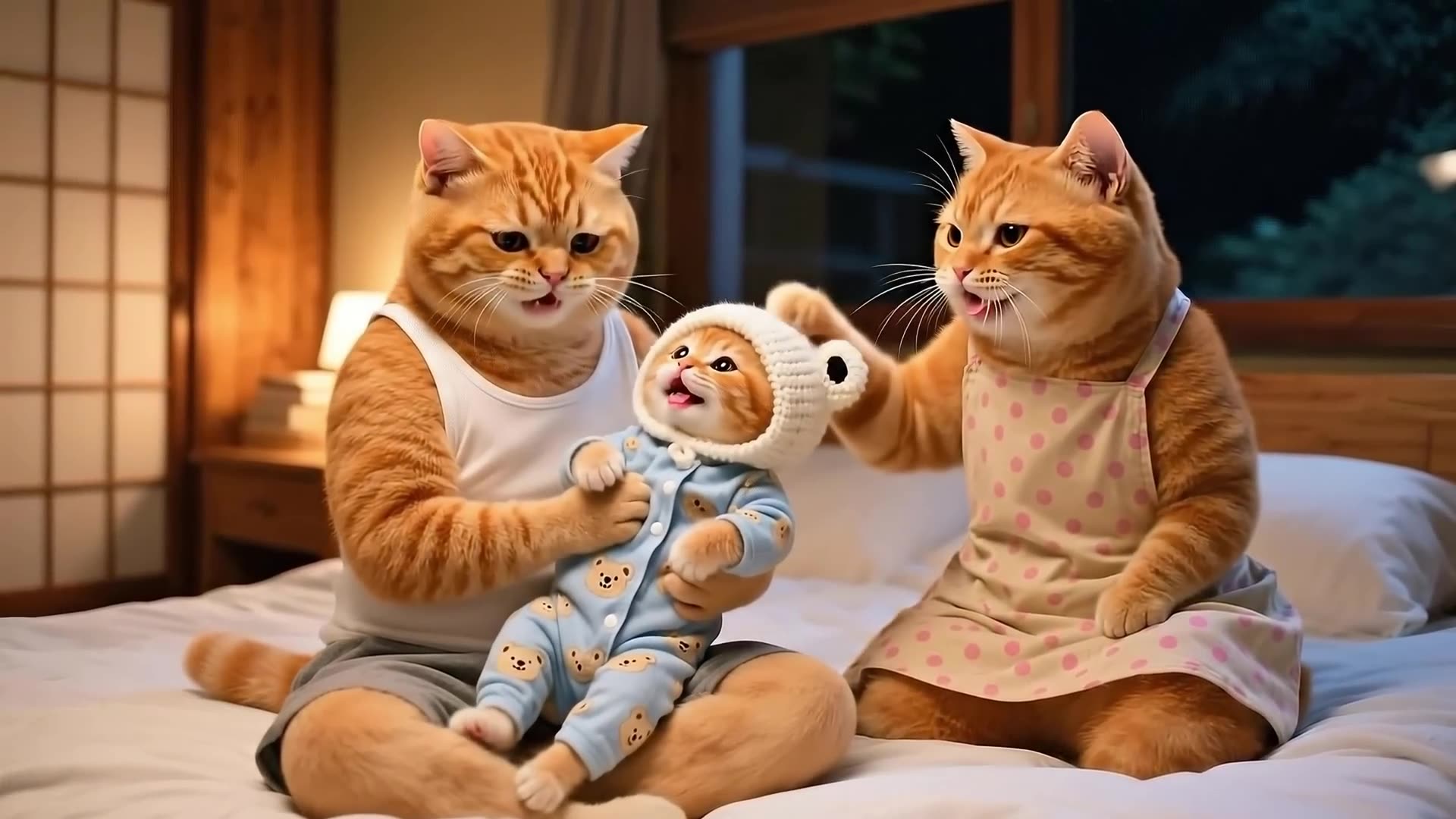 Papa Cat Misses Ginger Kitten , A Surprise Gift from Papa Cat's Heart | Funny Cat Videos
