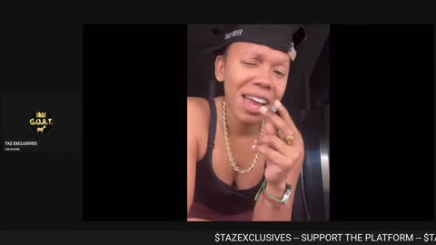 PRINCELLA IS SMOKING WEED ON LIVE IN FRONT OF HER LITTLE DAUGHTER