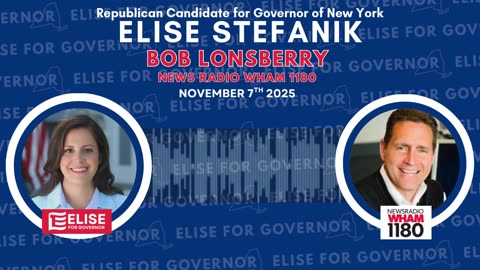 Elise joins Bob Lonsberry to talk about saving New York