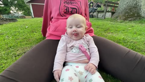 Baby Kayla Snuggles with Mommy at Playground | Day 165 Vlog