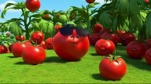 Laal Tamatar Mazedaar | Funny Kids Cartoon Rhyme