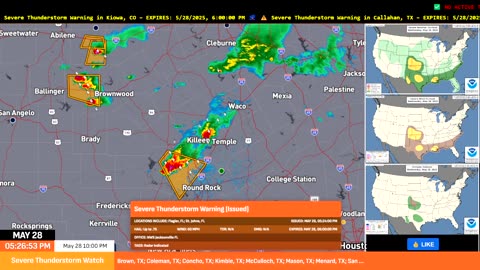⚠ 🌩 🌩 LIVE COVERAGE ALL NIGHT