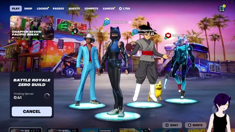 Fortnite chapter 7 season 1 with Fire, Ace and Chara