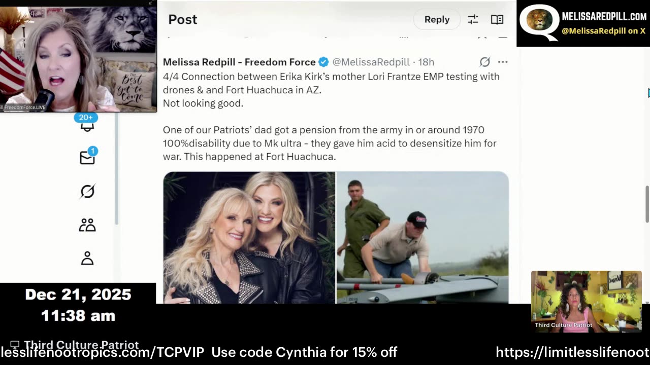 12/23/25 Who is Erika Kirk, churches infiltrated, homelessness enriching NGOs, J@b truth admitted! Trump being hunted!