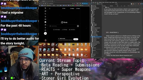 NO RELEASE TODAY WHAT?? | Beta Reading + REACTS + Commentary + Writing: Living Weapons | Drawing: Perspective | Stoner Girl Evolution