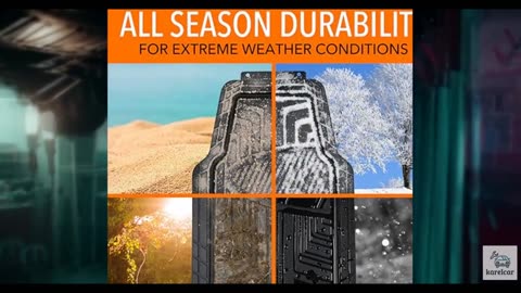 Amazon Basics All-Season Floor Mats for Cars, SUVs and Trucks, Premium Rubber,