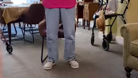 The kind of dance that elderly people do in a nursing home happy lif