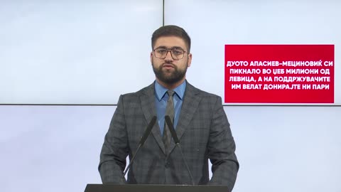Манасиевски: Дуото Апасиев-Мециновиќ си пикнало во џеб милиони од Левица