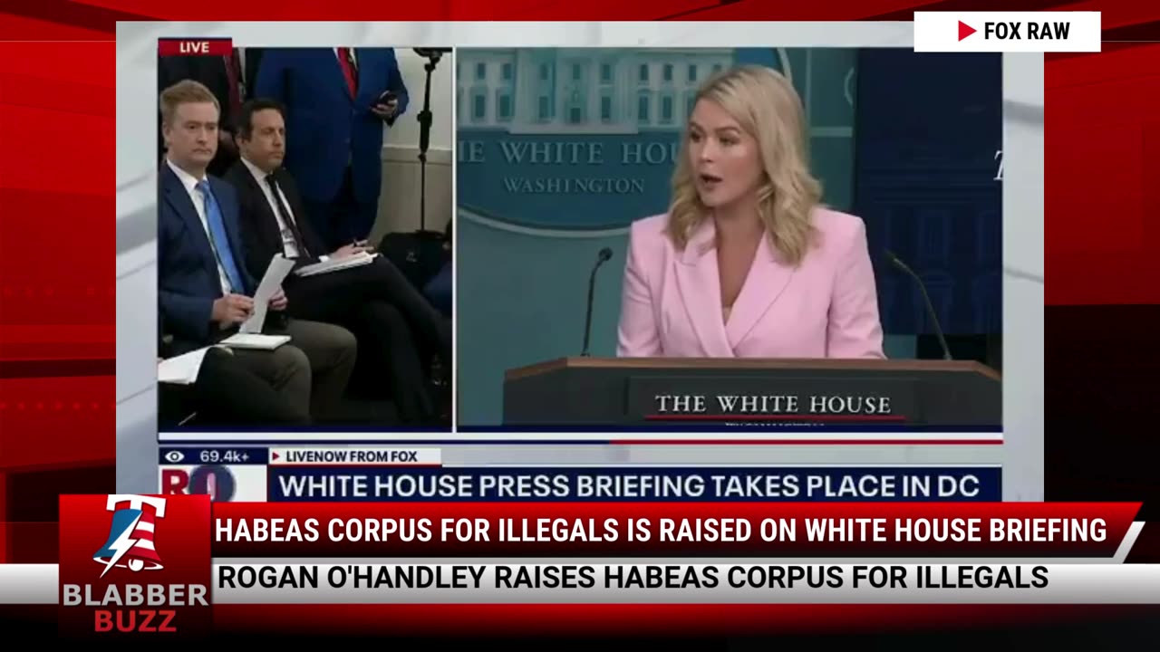 Habeas Corpus For Illegals Is Raised On White House Briefing