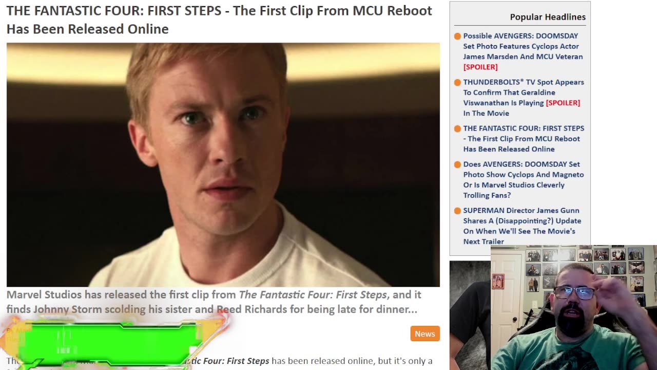 FF First Steps Few Seconds Clip Of Johnny Storm