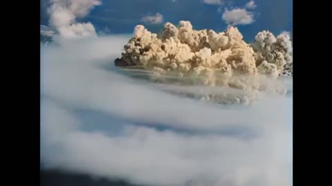 Atomic Bomb Test Operation Crossroads, conducted by the US at Bikini Atoll, 1946. TNo Sound