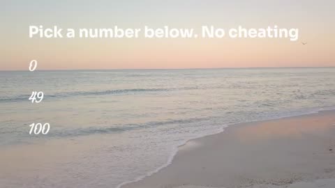 Pick a number