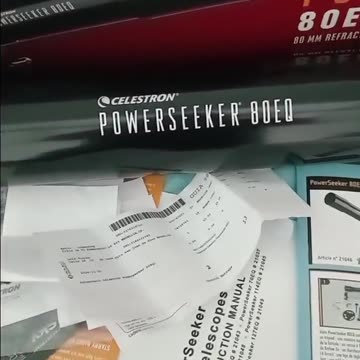 telescopio reflactor celestron 80 eq, 900 mm de distancia focal, 80 mm diametro
